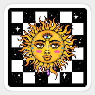 Crystal sun Sticker